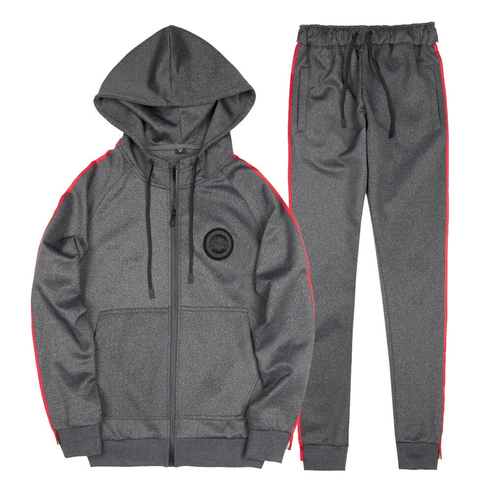 New Men's Sportwear Suit Male Sweatersuits Hooded Suit Spring Autumn EUR Size Casual Suit Men Clothing Trucksuits Sets AFTZ23