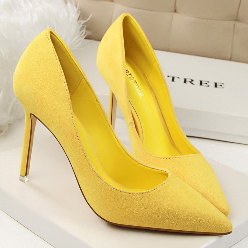 Women Pumps Fashion 9cm High Heels For Women Shoes Casual Pointed Toe Women Heels Chaussures Femme Stiletto Ladies  516-1