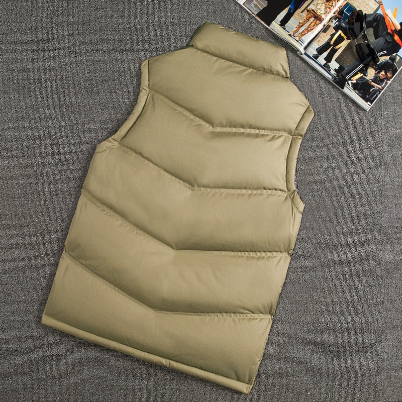 Vest Men New Stylish 2023 Autumn Winter Warm Sleeveless Vest Jacket Men Slim Fit Vest Casual Coats Mens Waistcoat West Mannen 88