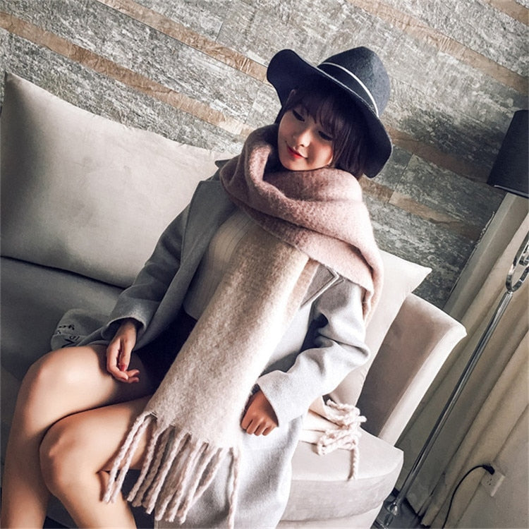 2022 NEW Luxury Cashmere Women Plaid Scarf Winter Warm Shawl and Wrap Bandana Pashmina Long Tassel Female Foulard Thick Blanket