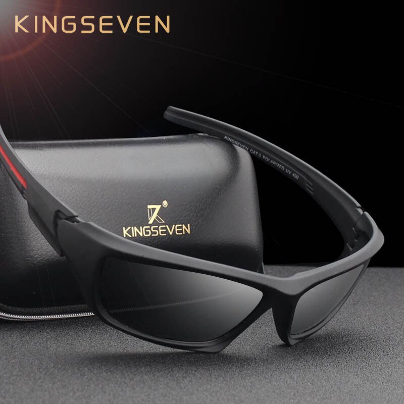 KINGSEVEN Brand 2022 Men&#39;s Polarized Sunglasses TR90 Frame Night Vision Mirror Eyewear Sun glasses Men Goggle lunette de soleil