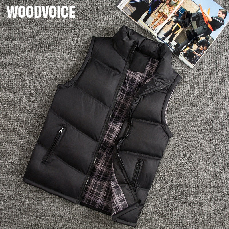 Vest Men New Stylish 2023 Autumn Winter Warm Sleeveless Vest Jacket Men Slim Fit Vest Casual Coats Mens Waistcoat West Mannen 88