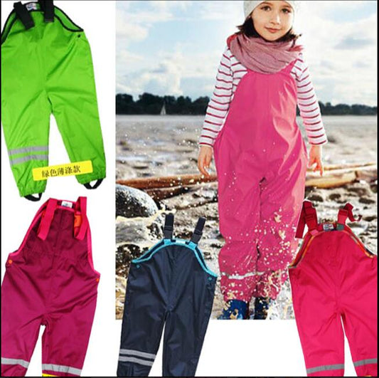 New 2022 Children Waterproof Overalls Brand Baby Boys Girls Trousers 1-7Yrs Children ski pants Boys Girl overalls childrens 520