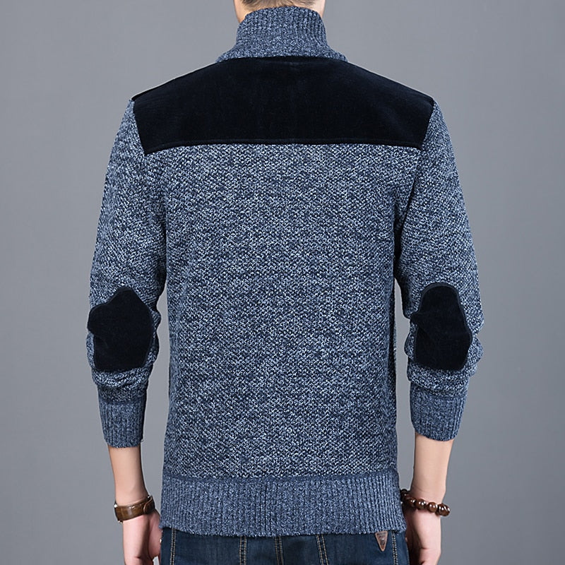 2022 Thick New Fashion Brand Sweater For Mens Cardigan Slim Fit Jumpers Knitwear Warm Autumn Casual Korean Style Clothing Male