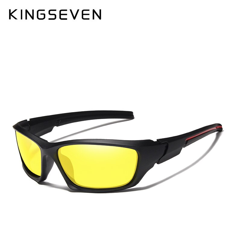 KINGSEVEN Brand 2022 Men&#39;s Polarized Sunglasses TR90 Frame Night Vision Mirror Eyewear Sun glasses Men Goggle lunette de soleil