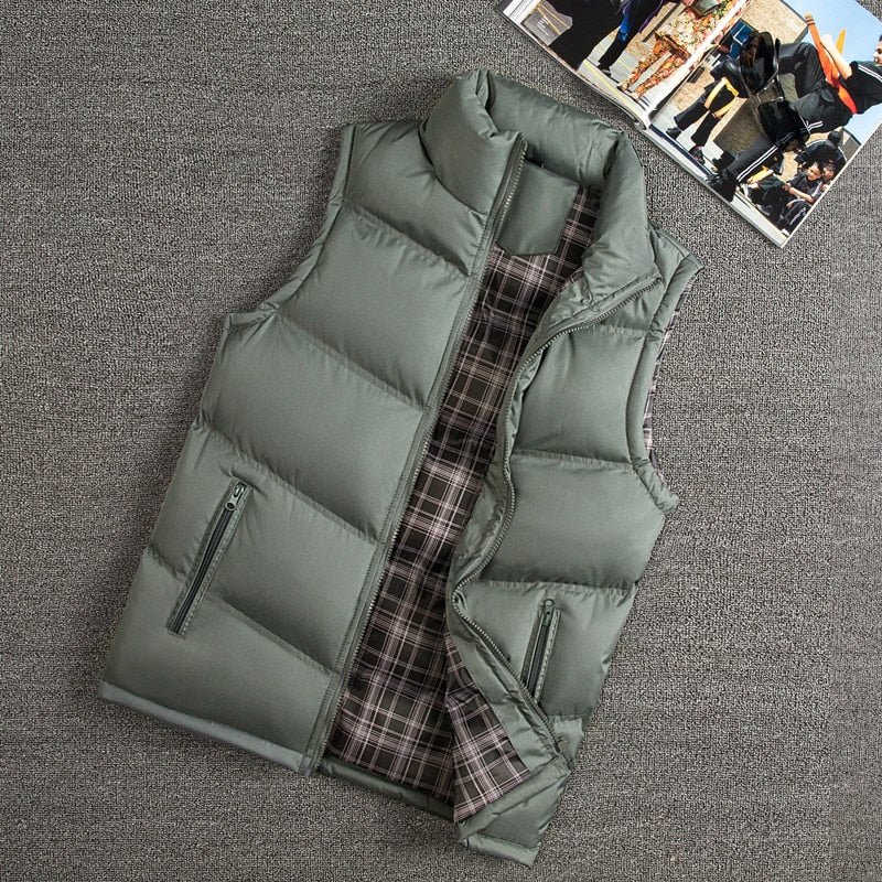 Vest Men New Stylish 2023 Autumn Winter Warm Sleeveless Vest Jacket Men Slim Fit Vest Casual Coats Mens Waistcoat West Mannen 88