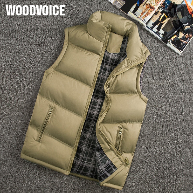 Vest Men New Stylish 2023 Autumn Winter Warm Sleeveless Vest Jacket Men Slim Fit Vest Casual Coats Mens Waistcoat West Mannen 88