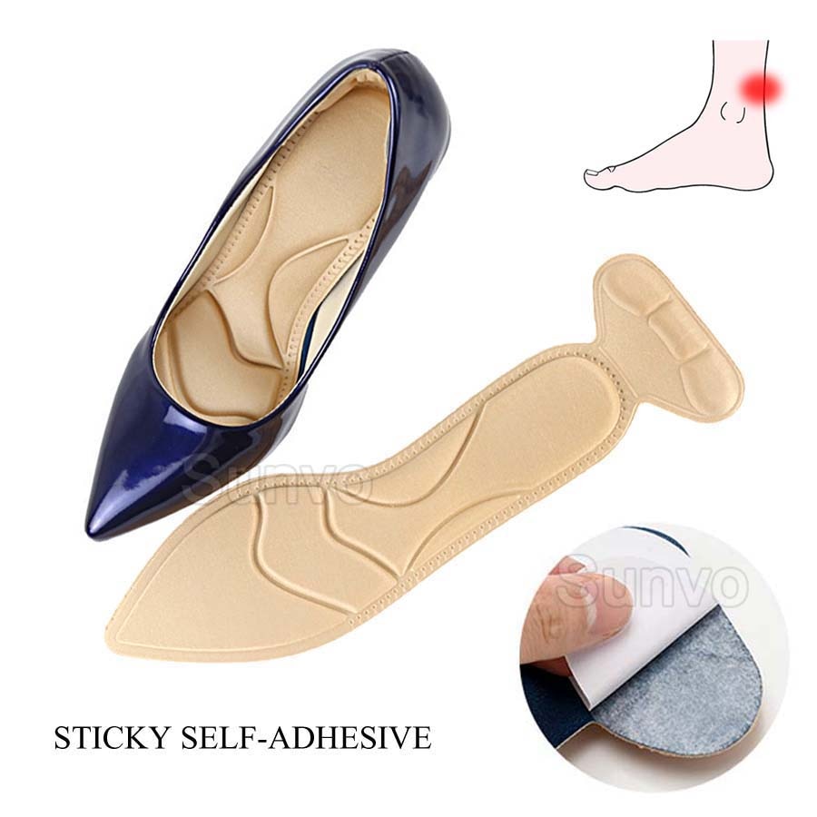 Sunvo Women Sponge Insoles for High Heels Shoes Inserts Flat Feet Massager Arch Support Insoles Heel Cushion Protector Shoe Pad