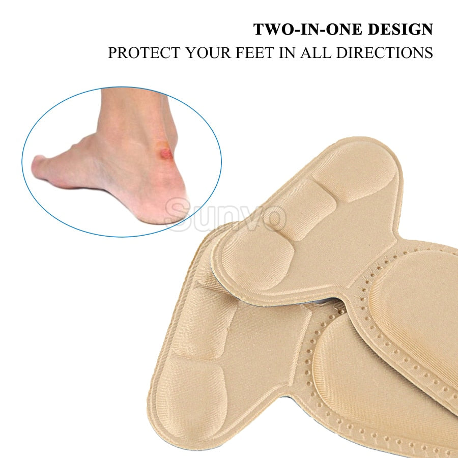 Sunvo Women Sponge Insoles for High Heels Shoes Inserts Flat Feet Massager Arch Support Insoles Heel Cushion Protector Shoe Pad