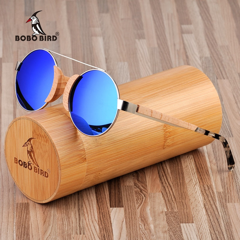 BOBO BIRD Wood Sunglasses Women oculos de sol feminino Luxury Brand Sun Glasses Men lunette de soleil femme in Wooden Box