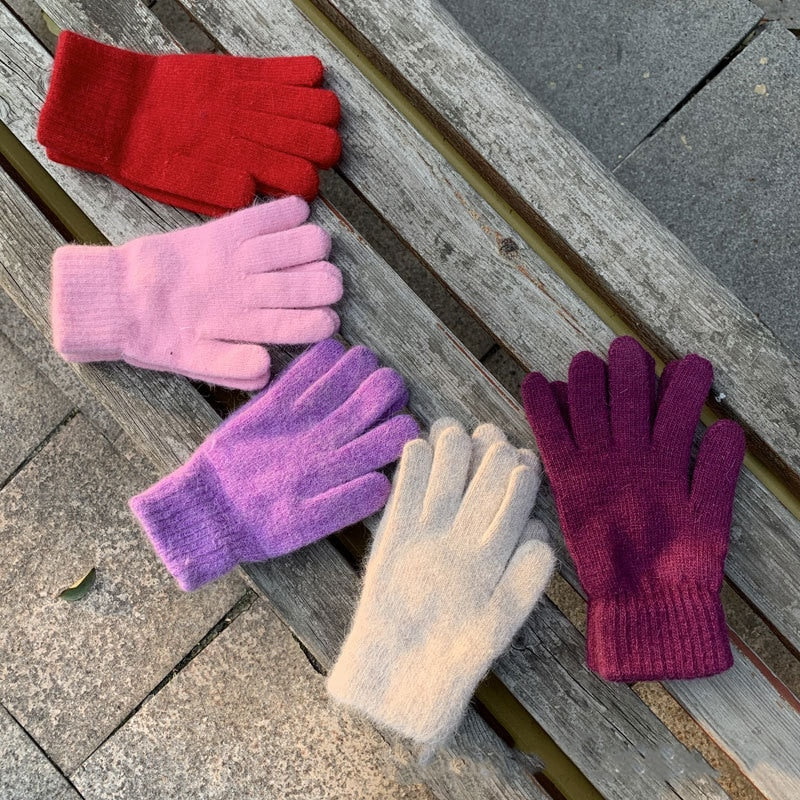 Gloves women&#39;s winter  cute plush warm riding gloves women gloves  womens gloves  women winter gloves  winter gloves women