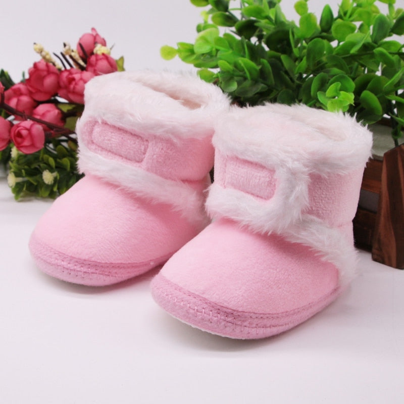 Newborn Toddler Warm Boots Winter First Walkers baby Girls Boys Shoes Soft Sole Fur Snow Booties for 0-18M Footwear Boots