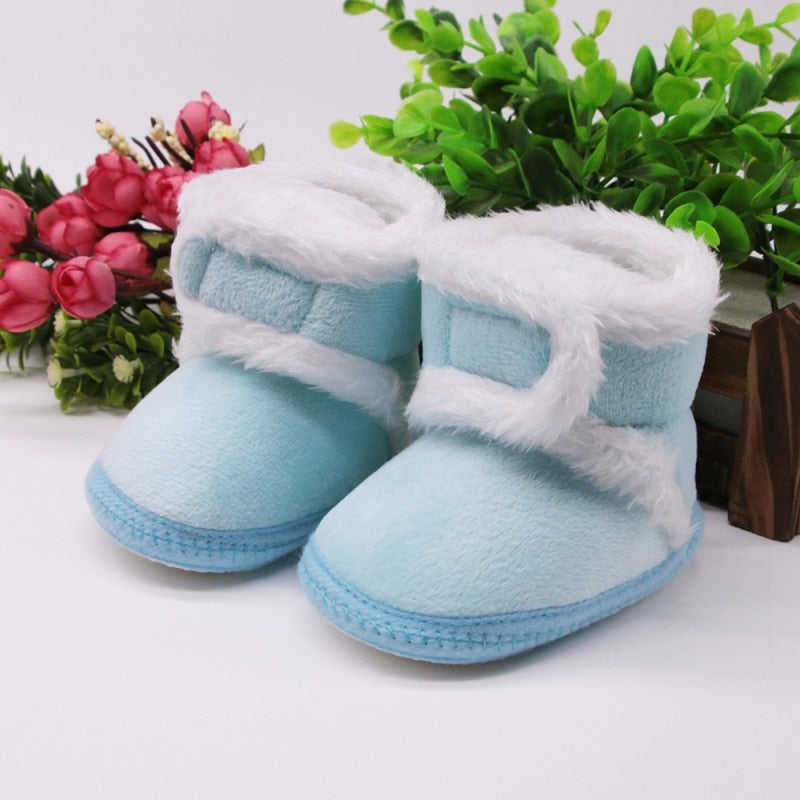 Newborn Toddler Warm Boots Winter First Walkers baby Girls Boys Shoes Soft Sole Fur Snow Booties for 0-18M Footwear Boots