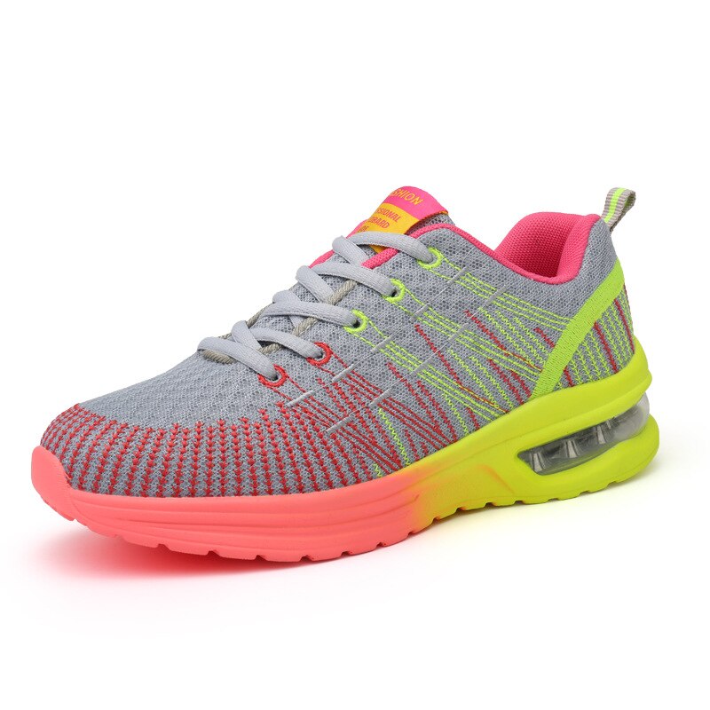 Casual Men Running Shoes Air Cushion Breathable Male Mesh Sports Shoes Women Comfortable Athletic Trainers Soft Woman Sport Shoe