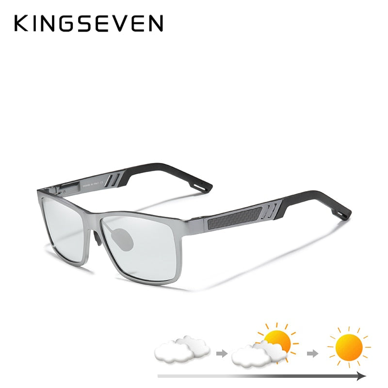 KINGSEVEN Photochromic Sunglasses Men Women Polarized Chameleon Glasses Driving Goggles Anti-glare Sun Glasses zonnebril heren