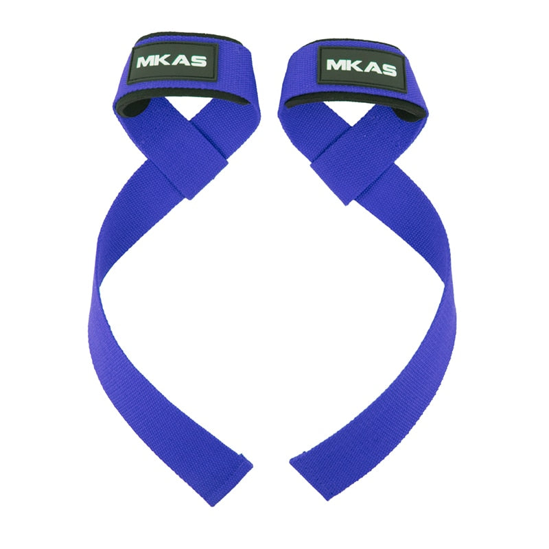 MKAS Weight lifting Wrist Straps Fitness Bodybuilding Training Gym lifting straps with Non Slip Flex Gel Grip