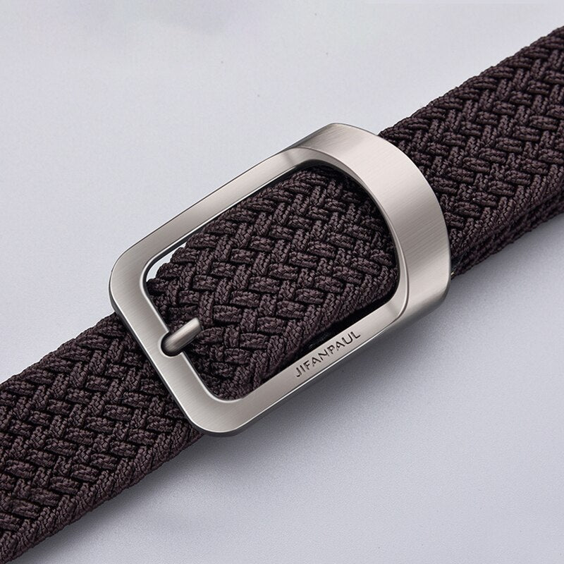 2022 men and women fashion nylon belt alloy casual belt women wild stretch jeans belt decoration ins wind Luxury brand design