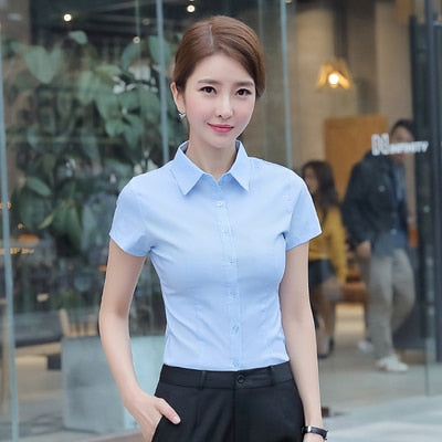 Women Cotton Shirts Women White Shirt Long Sleeve Blouse Female Tops OL Basic Shirt Blouses 2022 Fashion Elegant Woman Clothing