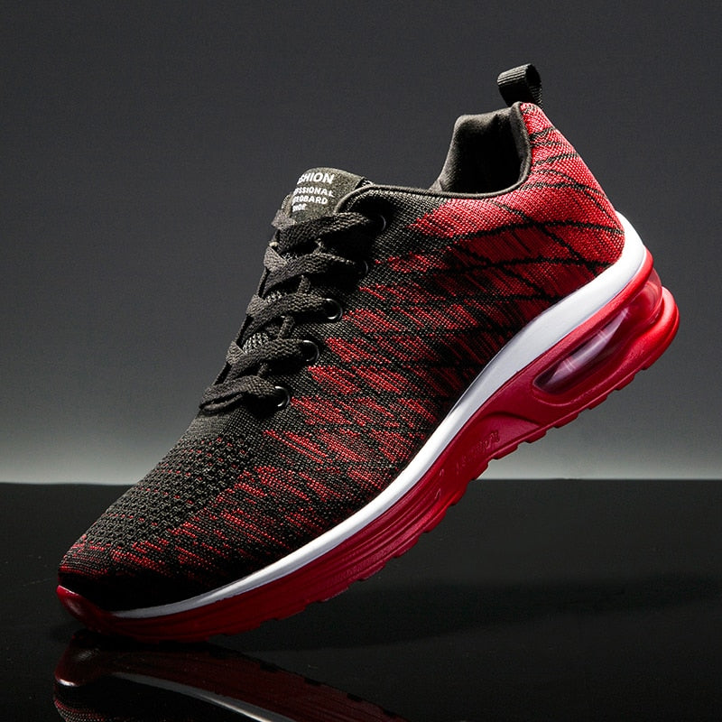 Casual Men Running Shoes Air Cushion Breathable Male Mesh Sports Shoes Women Comfortable Athletic Trainers Soft Woman Sport Shoe