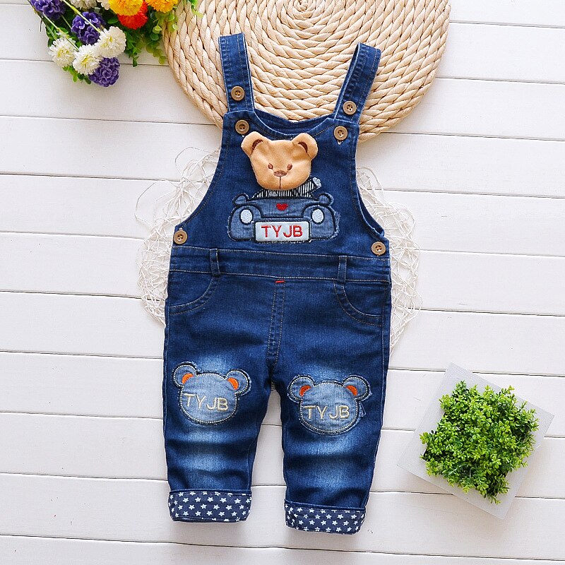 IENENS Toddler Infant Boys Long Pants Denim Overalls Dungarees Kids Baby Boy Jeans Jumpsuit Clothes Clothing Outfits Trousers