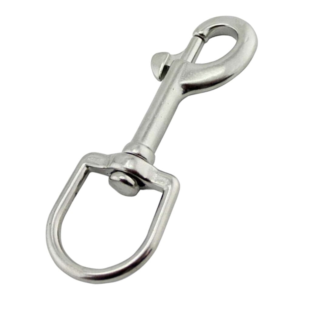 Scuba Diving 316 Stainless Steel Swivel Eye Bolt Snap Hook Clip Marine Boats Swivel Bolt Snap Hook for Outdoor Water Sports