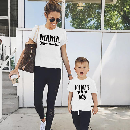 Baby boy clothes arrow mommy and me clothes tshirt Cotton baby girl clothes mother Kids&amp;Woman Funny family look matching Tshirt