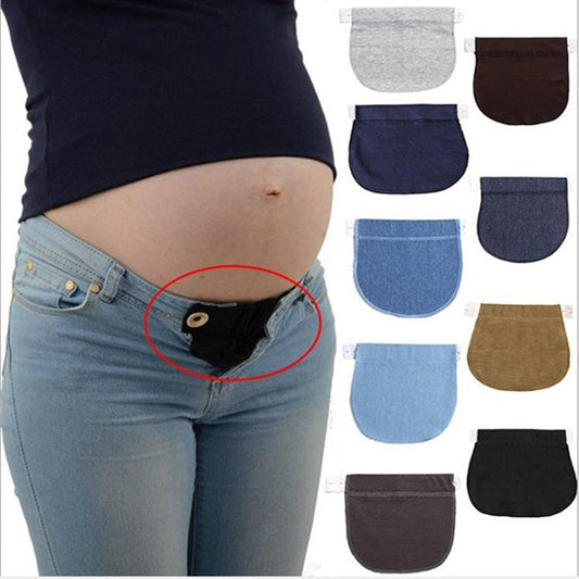 1 Pcs Adjustable Elastic Maternity Pregnancy Waistband Belt Waist Extender Clothing Pants For Pregnant Sewing Accessories