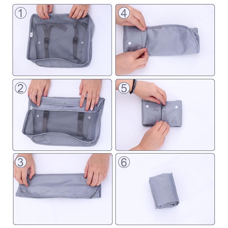 8/6/1 pieces Set Travel Organizer Storage Bags Suitcase Packing Set Storage Cases Portable Luggage Organizer Clothe Shoe Pouch