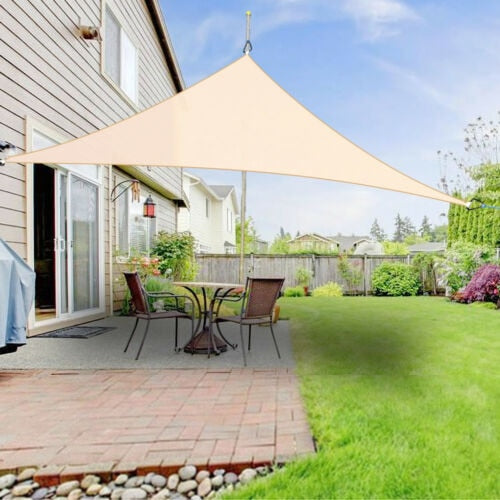 Outdoor Waterproof Sunshade Sun Shade Sail Camping Beach Tent Pool Patio Canopy Triangle Shade Sail Sun Shelter Garden Awing