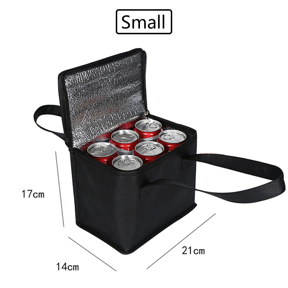 Portable Thermal Insulated Cooler Box Large Outdoor Camping Lunch Bento Bags Trips BBQ Meal Drink Zip Pack Picnic Supplies 아이스박스