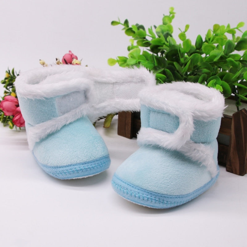 Newborn Toddler Warm Boots Winter First Walkers baby Girls Boys Shoes Soft Sole Fur Snow Booties for 0-18M Footwear Boots