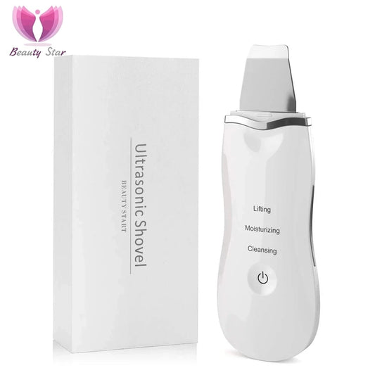 Beauty Star Ultrasonic Face Cleaning Skin Scrubber Facial Cleaner Skin Peeling Blackhead Removal Pore Cleaner Face Scrubber