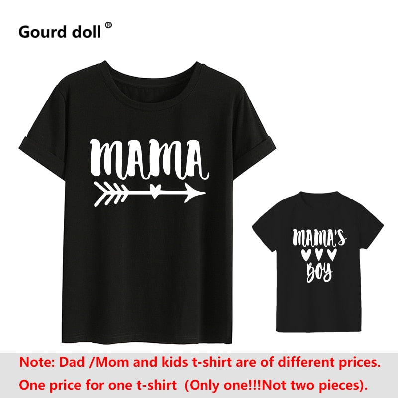 Baby boy clothes arrow mommy and me clothes tshirt Cotton baby girl clothes mother Kids&amp;Woman Funny family look matching Tshirt