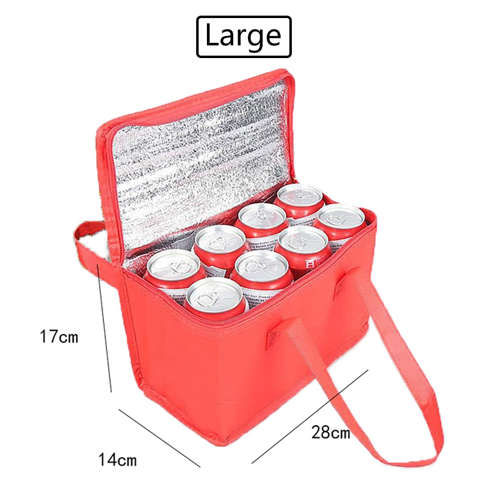 Portable Thermal Insulated Cooler Box Large Outdoor Camping Lunch Bento Bags Trips BBQ Meal Drink Zip Pack Picnic Supplies 아이스박스