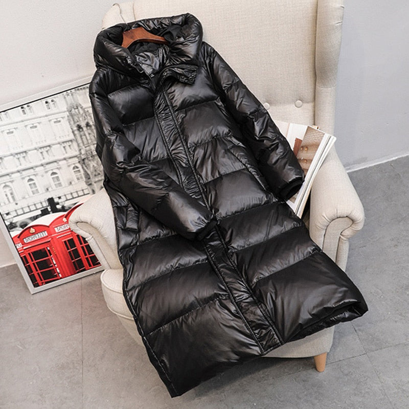 2022 Hot Coat Jacket Winter Women Hooded Parkas Hight Quality Female Winter White Duck Down Female Thick Warm Down Coat