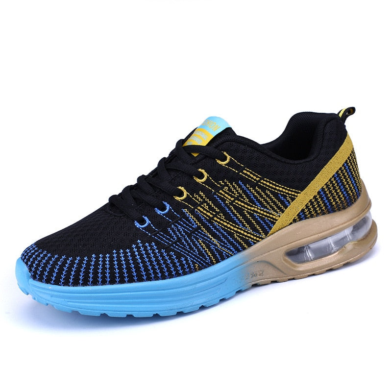 Casual Men Running Shoes Air Cushion Breathable Male Mesh Sports Shoes Women Comfortable Athletic Trainers Soft Woman Sport Shoe