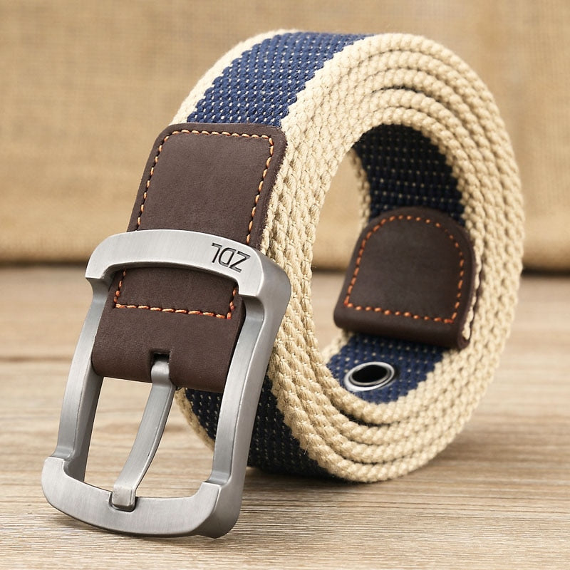 MEDYLA Canvas Belt Outdoor Tactical Belt Unisex High Quality Canvas Belts for Jeans Male Luxury Casual Straps Ceintures