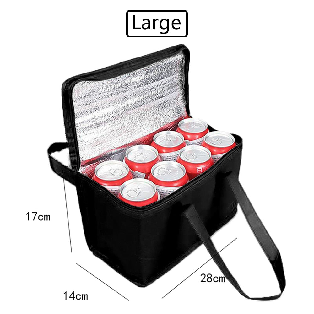 Portable Thermal Insulated Cooler Box Large Outdoor Camping Lunch Bento Bags Trips BBQ Meal Drink Zip Pack Picnic Supplies 아이스박스