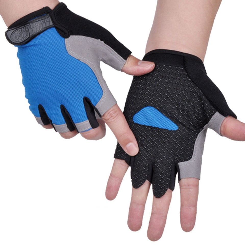 HOT Cycling Anti-slip Anti-sweat Men Women Half Finger Gloves Breathable Anti-shock Sports Gloves Bike Bicycle Glove