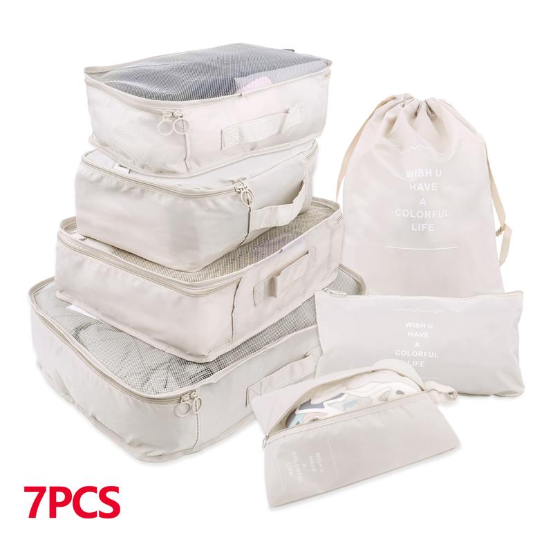 8/6/1 pieces Set Travel Organizer Storage Bags Suitcase Packing Set Storage Cases Portable Luggage Organizer Clothe Shoe Pouch