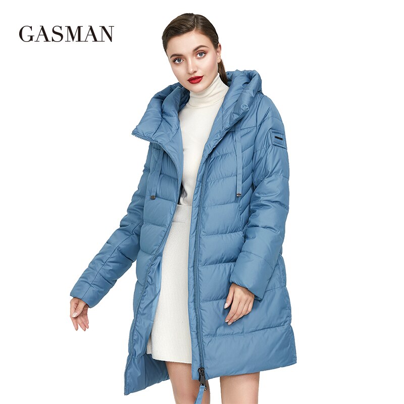 GASMAN 2022  Long Puffer Winter Down Jacket Women Thick Coat Women Hooded Parka Warm Female Brand Cotton Clothes Winter  M-180