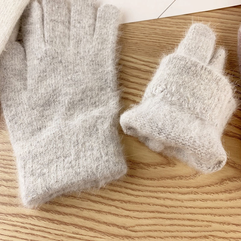 Gloves women&#39;s winter  cute plush warm riding gloves women gloves  womens gloves  women winter gloves  winter gloves women