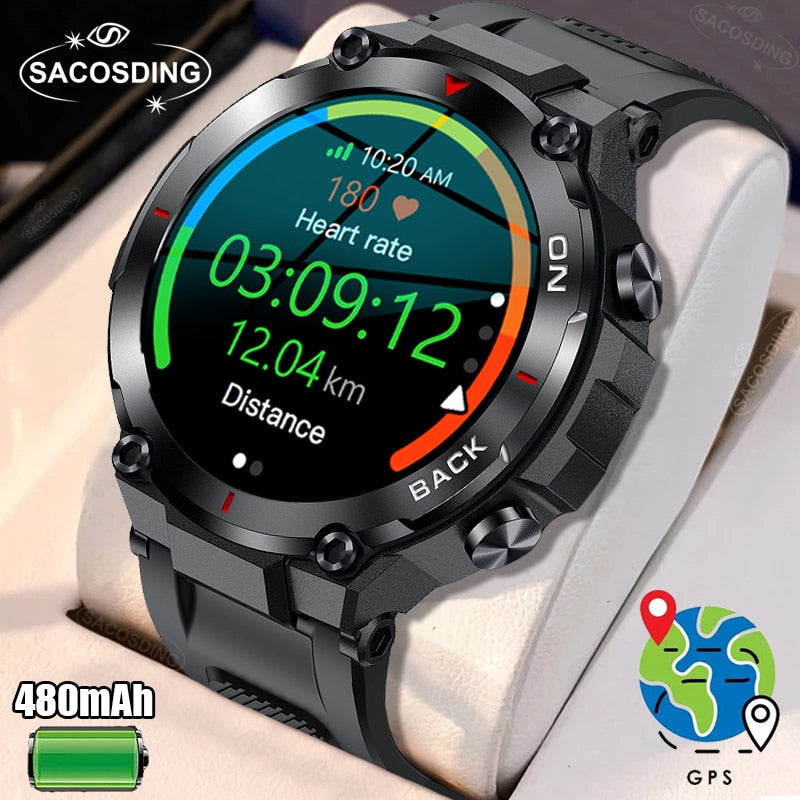 2023 New Watch Men GPS Outdoor military Smart Watch Men Waterproof Watches Sport Fitness Smartwatch Men For xiaomi realme huawei