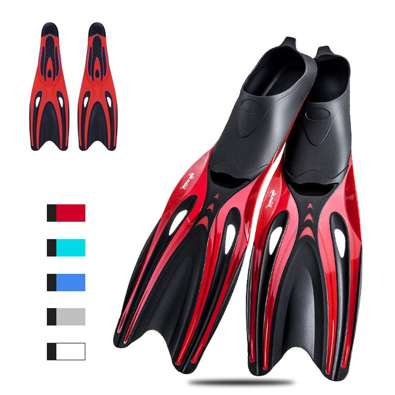 Professional Adult Flexible Comfort TPR Non-Slip Swimming Diving Fins Rubber Snorkeling Swim Flippers Water Sports Beach Shoes