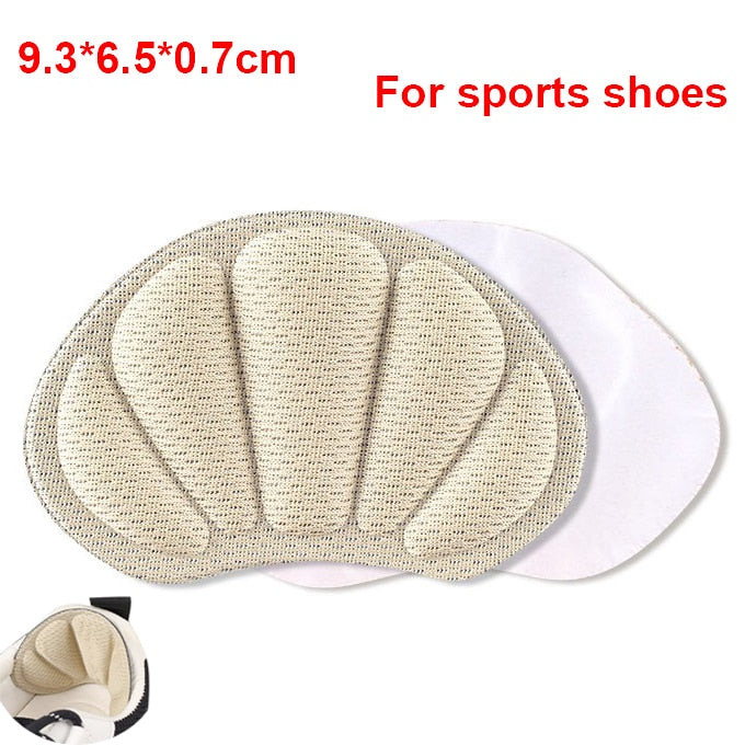 2pcs Shoe Heel Insoles Foot Heel Pad Sports Shoes Adjustable Antiwear Feet Inserts Insoles Heel Protector Sticker Insole Brioche