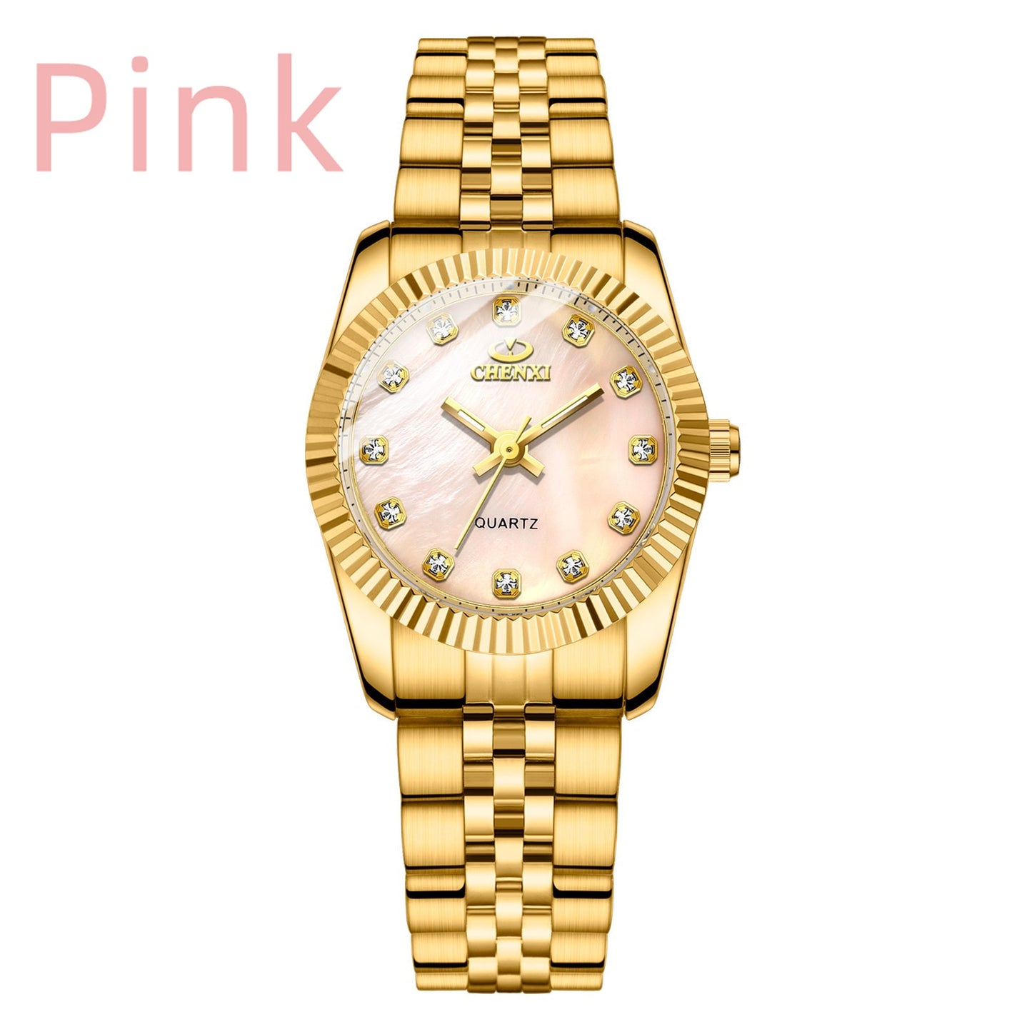 CHENXI Women Golden &amp; Silver Classic Quartz Watch Female Elegant Clock Luxury Gift Watches Ladies Waterproof Wristwatch