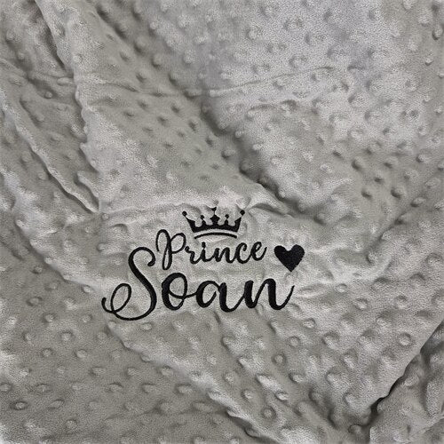 Name Personalised Newborn Baby Blanket Swaddling Baby Bedding Set Swaddle Soft Fleece Toddler Crib Bed Stroller Blanket