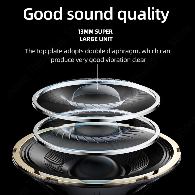 NEW Original Lenovo LP40 TWS Wireless Earphone Bluetooth 5.0 Dual Stereo Noise Reduction Bass Touch Control Long Standby 300mAH