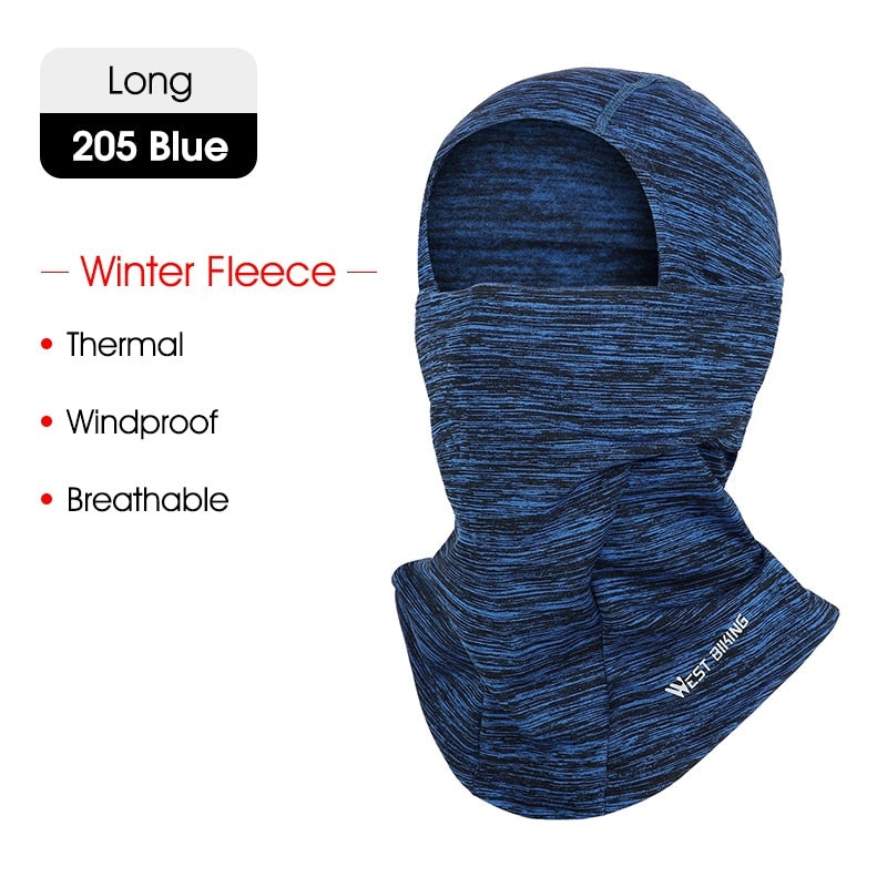 WEST BIKING Cycling Cap Winter Warm Running Scarf Balaclava Velvet Bike Full Face Cover Headwear Climbing Fishing Skating Hat