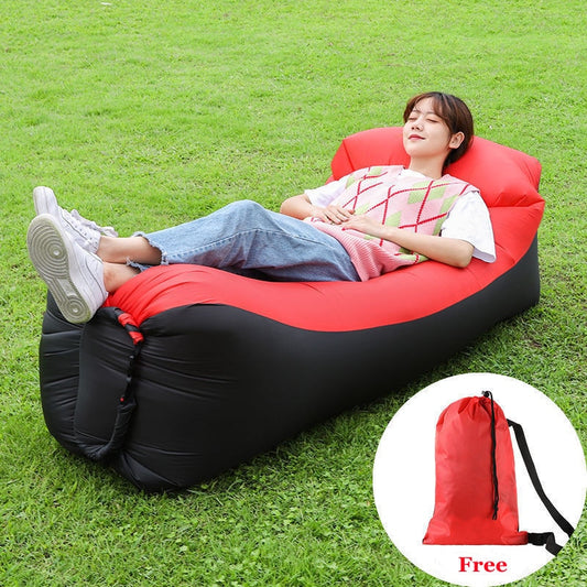 Camping Inflatable Air Sofa Tent Camp Bed Travel Lazy Beach Air Mattress Garden Folding Lounger Chair Outdoor Camping Equipment